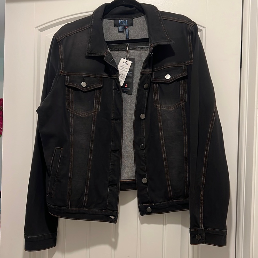 FDJ jean jacket dark brand new